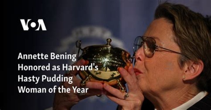 Annette Bening honored as Harvard's Hasty Pudding Woman of the Year