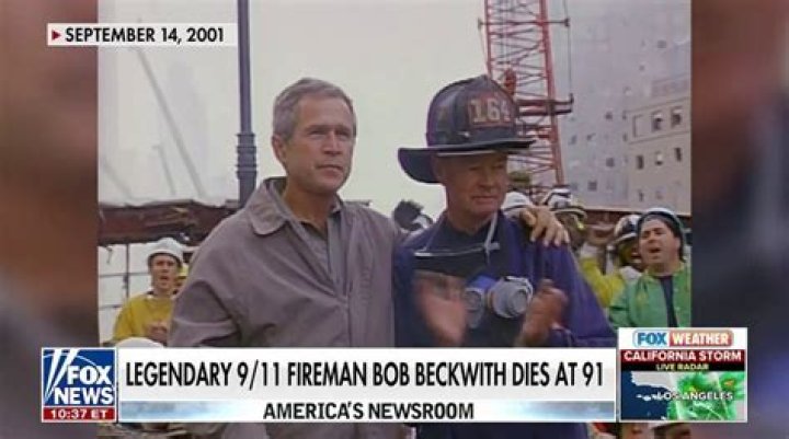 Bob Beckwith, retired firefighter in famous image with Bush after 9/11, dies at 91 | National News