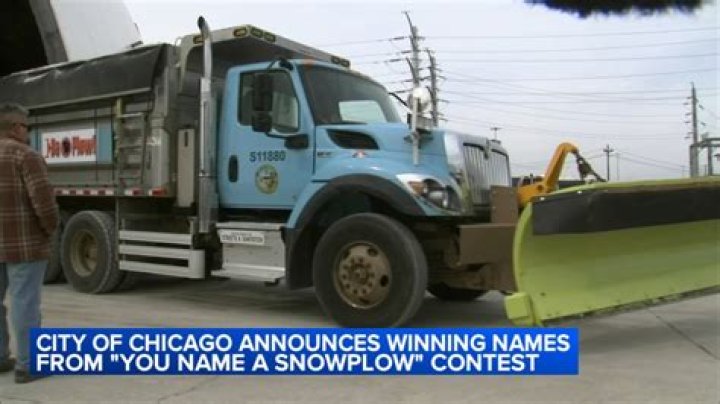 Chicago asks residents to name six snow plows, with finalists including 'Sleet Home Chicago'