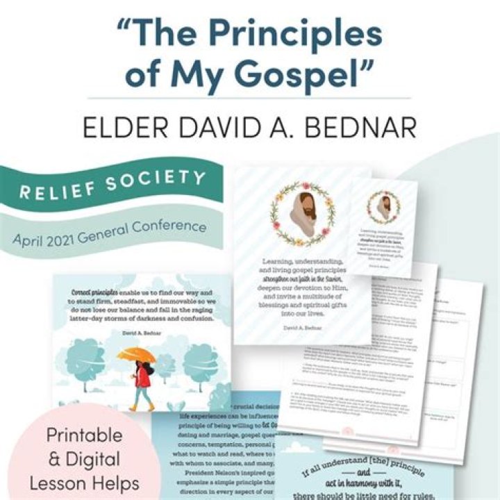 Elder David A. Bednar: ‘The Principles of My Gospel’