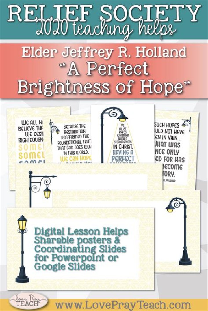 Elder Jeffrey R. Holland: ‘A Perfect Brightness of Hope’