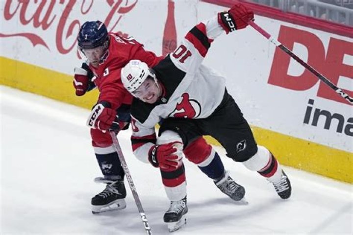 Hischier, Mercer and McLeod each score 2 goals as the Devils beat the Capitals 6-3