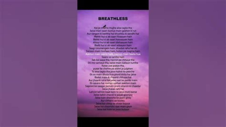 Lyrics of Breathless by The Corrs Read Breathless Lyrics from In Blue