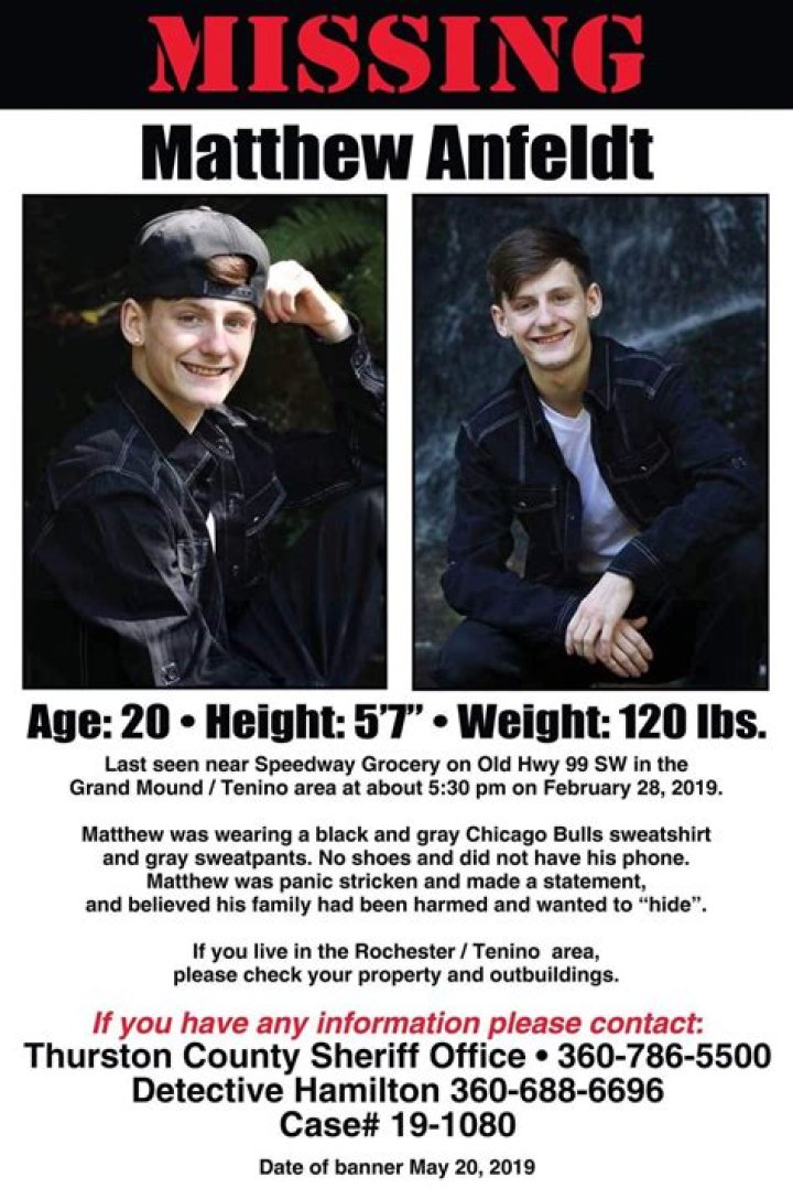 Matthew Anfeldt Missing Person, Help Locate Missing Man