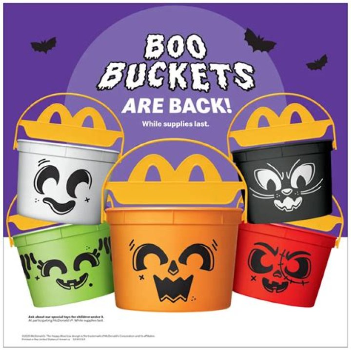 McDonald's Boo Buckets make comeback while Burger King introduces new bucket