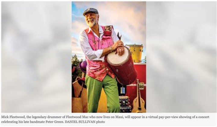 Mick Fleetwood pays tribute to late bandmate | News, Sports, Jobs