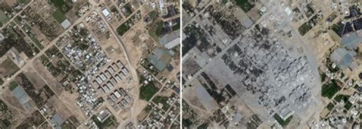 Parts of Gaza look like a wasteland from space: Before and after