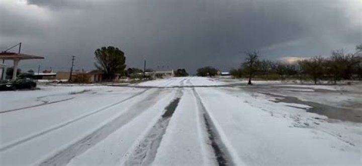 Texas town deploys snow plows after 50-degree temperature swing and 2 feet of hail