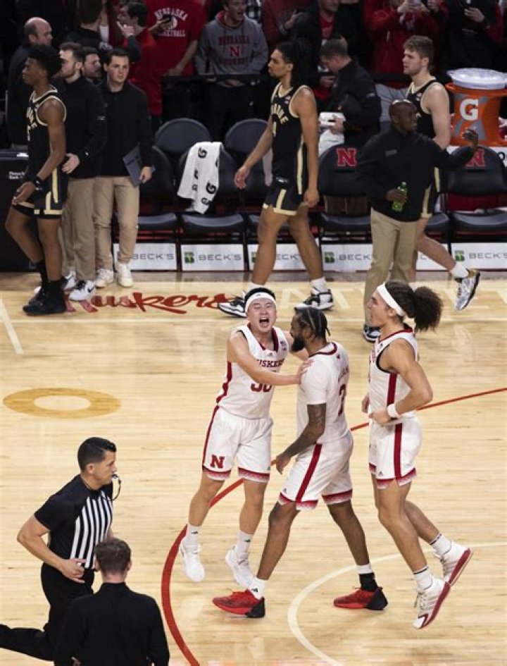 Tominaga scores 19, Nebraska beats No. 1 Purdue for 1st win over top-ranked team in 41 years
