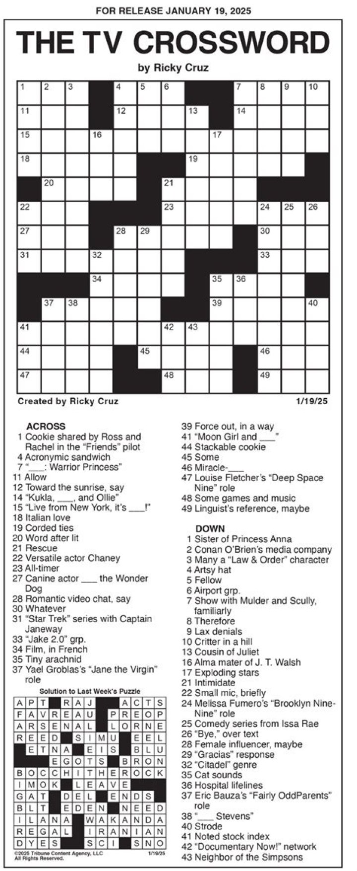 Warrior princess of 90s TV Crossword Clue NYT